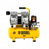 Компрессор DLS650/10 безмаслянный малошумный 650 Вт, 120 л/мин, ресивер 10 л Denzel Компрессор DLS650/10 безмаслянный малошумный 650 Вт, 120 л/мин, ресивер 10 л Denzel