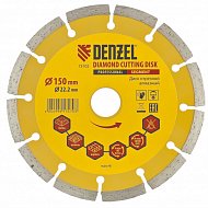 Диск алмазный, отрезной сегментный, 150 х 22,2 мм, сухая резка Denzel Диск алмазный, отрезной сегментный, 150 х 22,2 мм, сухая резка Denzel
