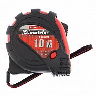 Рулетка Status Magnet 3 fixations, 10 м х 32 мм, обрезиненный корпус, зацеп с магнитом Matrix Рулетка Status Magnet 3 fixations, 10 м х 32 мм, обрезиненный корпус, зацеп с магнитом Matrix