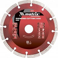 Диск алмазный, отрезной сегментный, 150 х 22,2 мм, сухая резка Matrix Professional Диск алмазный, отрезной сегментный, 150 х 22,2 мм, сухая резка Matrix Professional