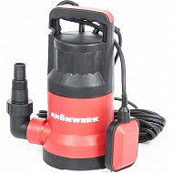 Дренажный насос KP600, 600 Вт, подъем 8 м, 10000 л/ч Kronwerk Дренажный насос KP600, 600 Вт, подъем 8 м, 10000 л/ч Kronwerk