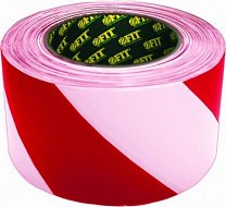 Лента сигнальная 50 ммх200 м (красно-белая) Лента сигнальная 50 ммх200 м (красно-белая)