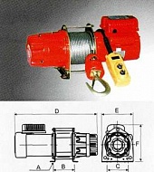 Лебедка электрическая KDJ-250E Лебедка электрическая KDJ-250E