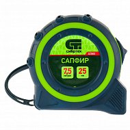 Рулетка Сапфир, двухкомпонентный корпус, 7,5 м х 25 мм Сибртех Рулетка Сапфир, двухкомпонентный корпус, 7,5 м х 25 мм Сибртех