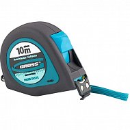 Рулетка "Ergonomisch", 10 м x 25 мм, магнитный обрезиненный зацеп Gross Рулетка "Ergonomisch", 10 м x 25 мм, магнитный обрезиненный зацеп Gross